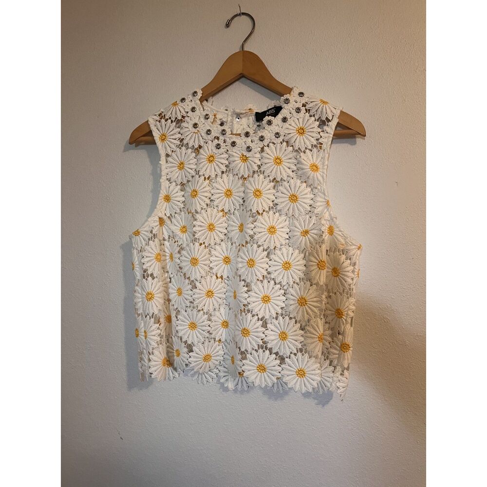 ABS | Floral Sunflower Tank | Size Large